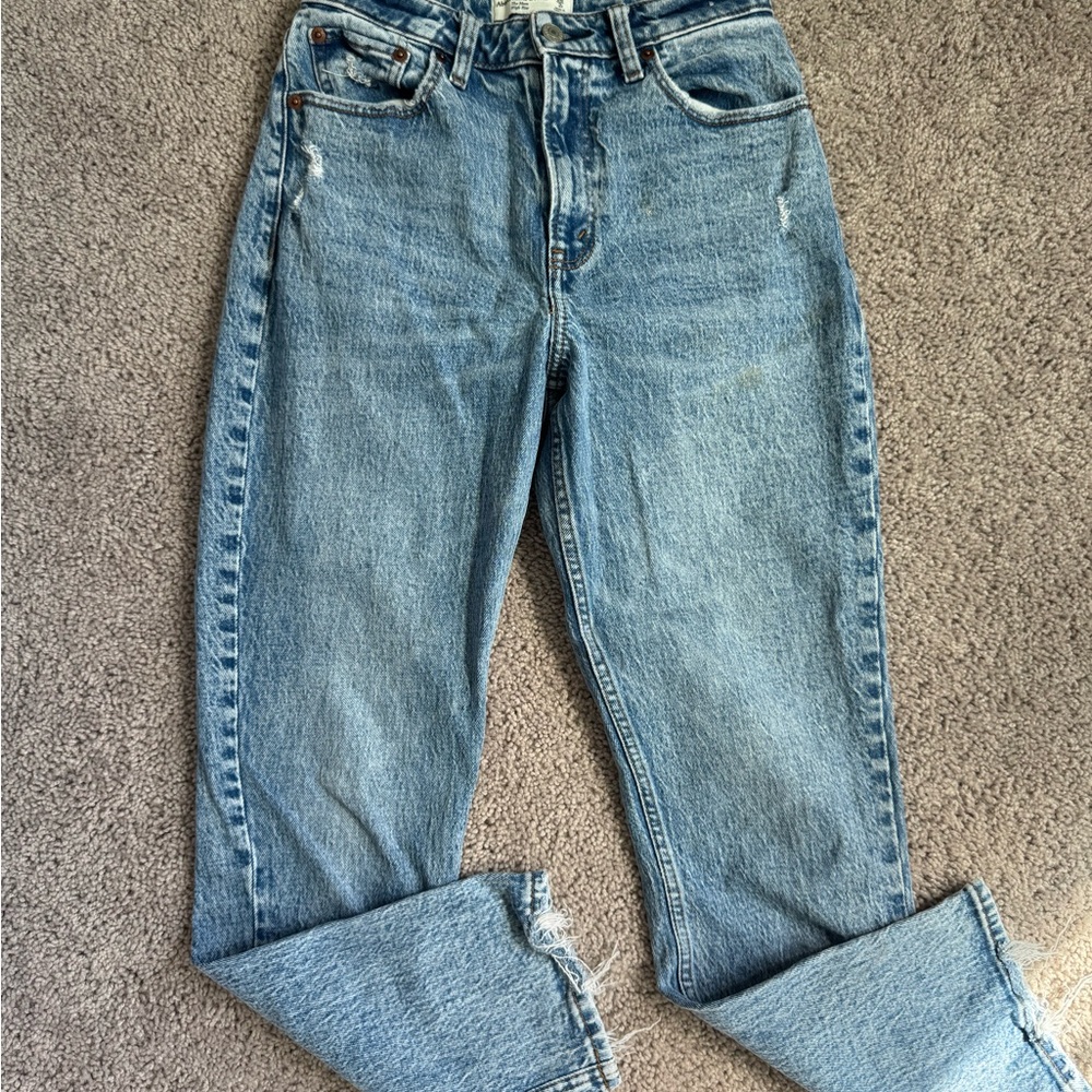 Abercrombie & Fitch Mom High Rise Jeans Size 26 - Picture 6 of 6